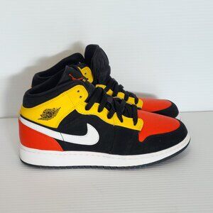 Air Jordan 1 Mid SE GS "Amarillo Team Orange BQ6931 087 - HAML38